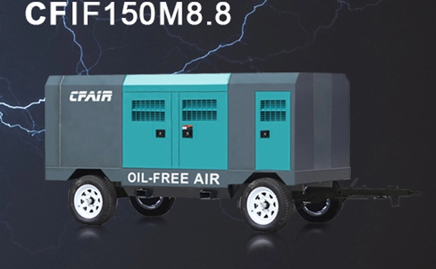 CFOF150M-8.8 150 CFM Oil FREE کامپذیر دیز با استاندارد انتشار EPA T4F/EV مرحله V